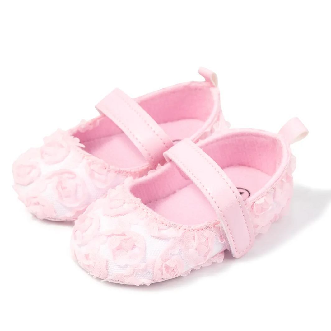 Gauze Velcro Easy to Wear Baby Dress Shoes Wholesale-JZ Baby