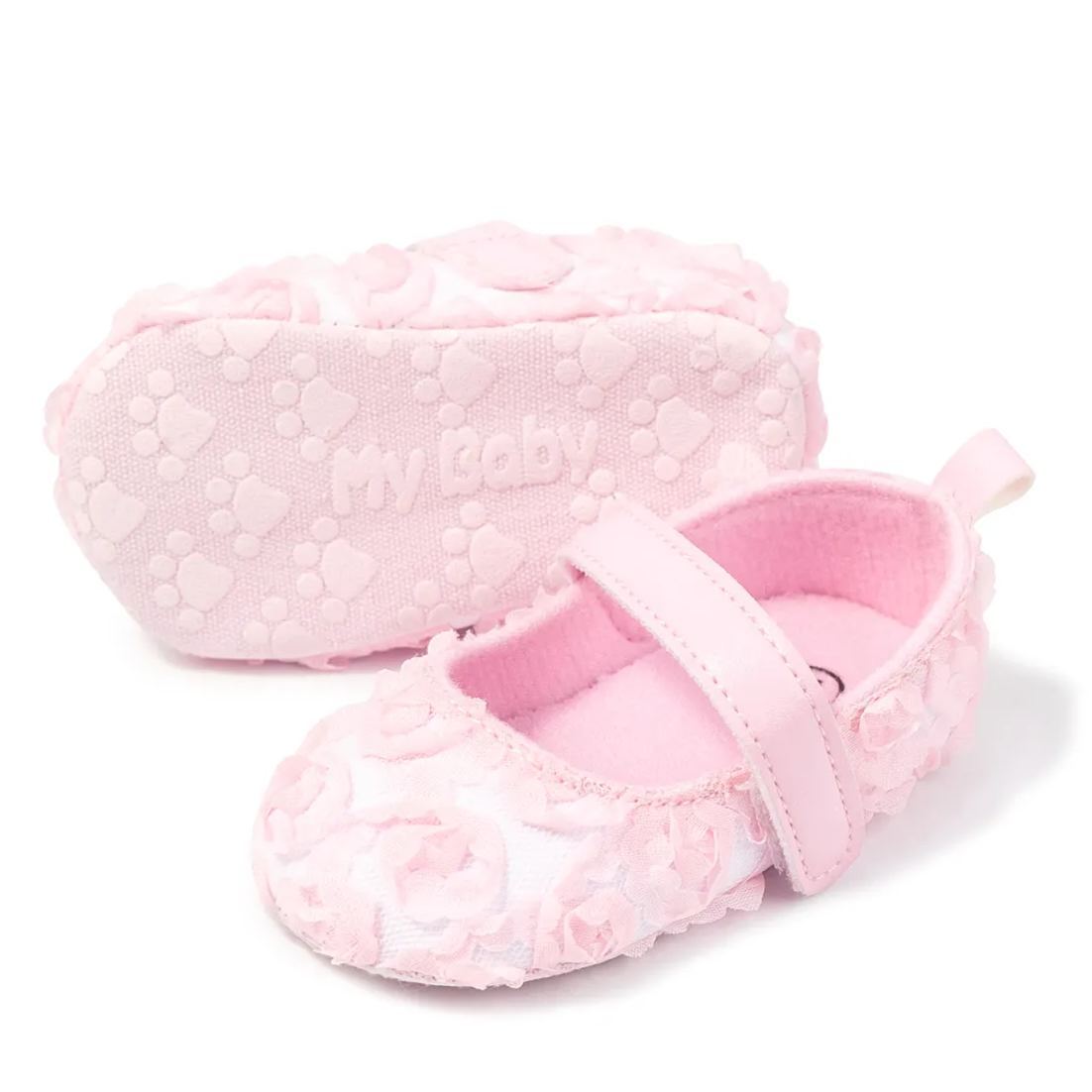 Gauze Velcro Easy to Wear Baby Dress Shoes Wholesale-JZ Baby
