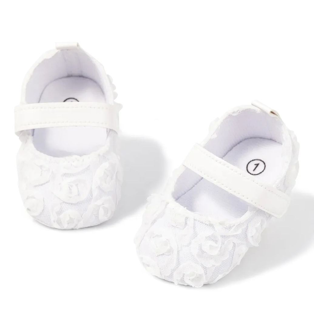 Gauze Velcro Easy to Wear Baby Dress Shoes Wholesale-JZ Baby