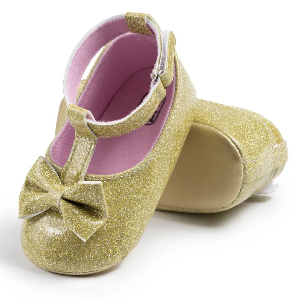 Ballet Style PU Glitter Baby Dress Shoes Wholesale-JZ Baby