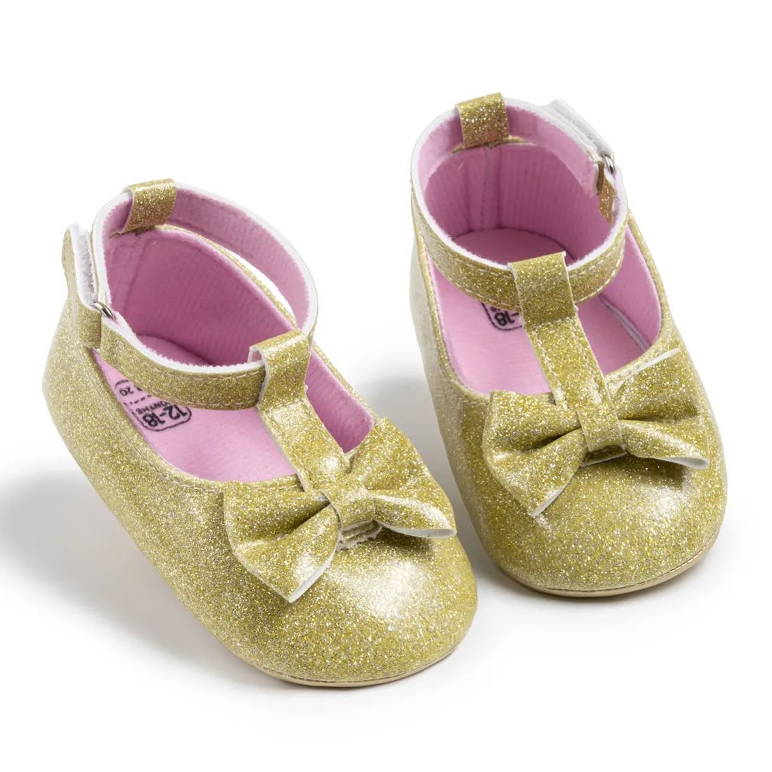 Ballet Style PU Glitter Baby Dress Shoes Wholesale-JZ Baby