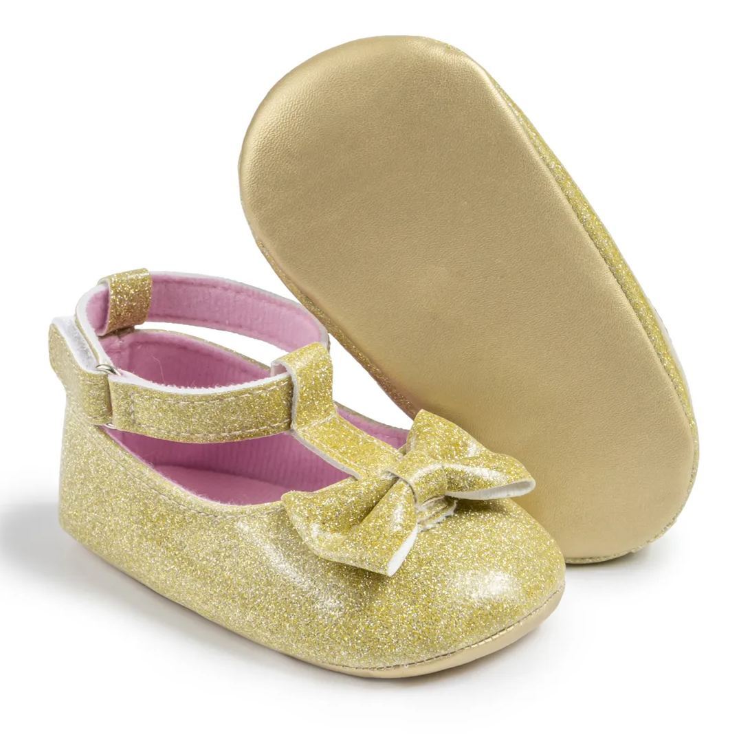 Ballet Style PU Glitter Baby Dress Shoes Wholesale-JZ Baby
