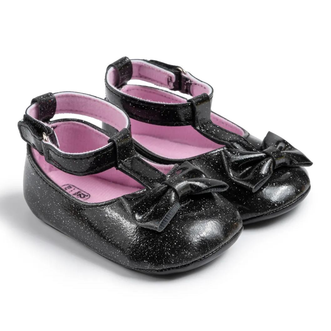 Ballet Style PU Glitter Baby Dress Shoes Wholesale-JZ Baby