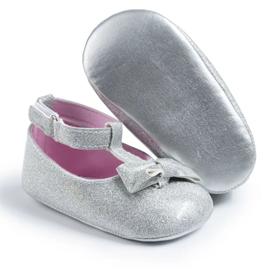 Ballet Style PU Glitter Baby Dress Shoes Wholesale-JZ Baby