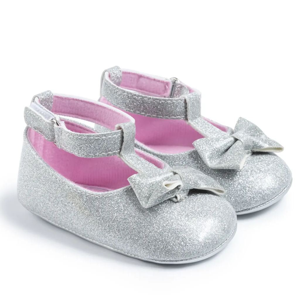 Ballet Style PU Glitter Baby Dress Shoes Wholesale-JZ Baby