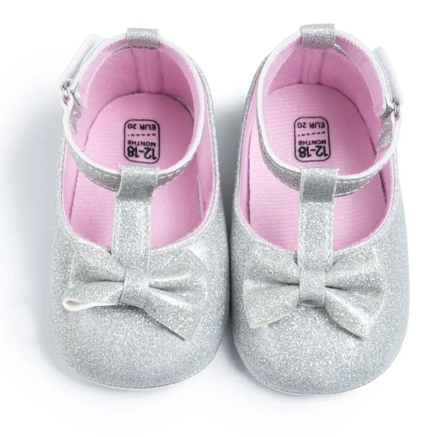 Ballet Style PU Glitter Baby Dress Shoes Wholesale-JZ Baby