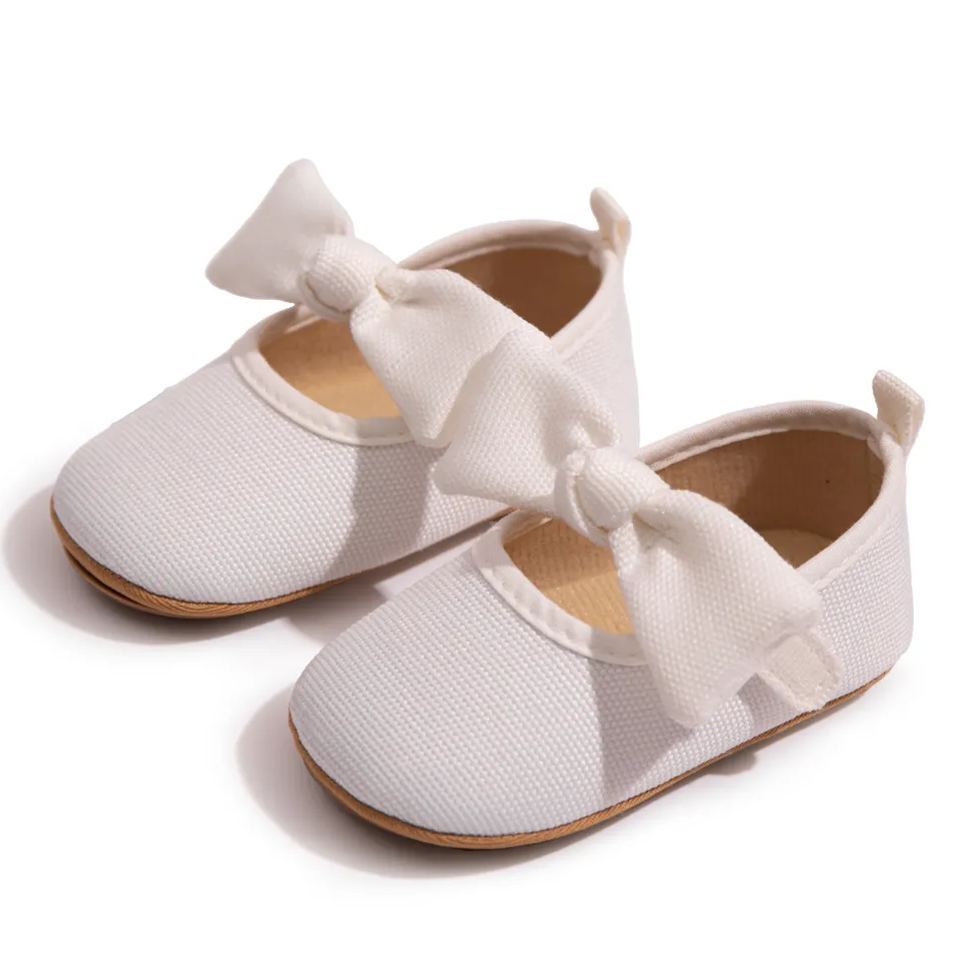 Cotton Fabric Bow-Knot Baby Dress Shoes Wholesale-JZ Baby