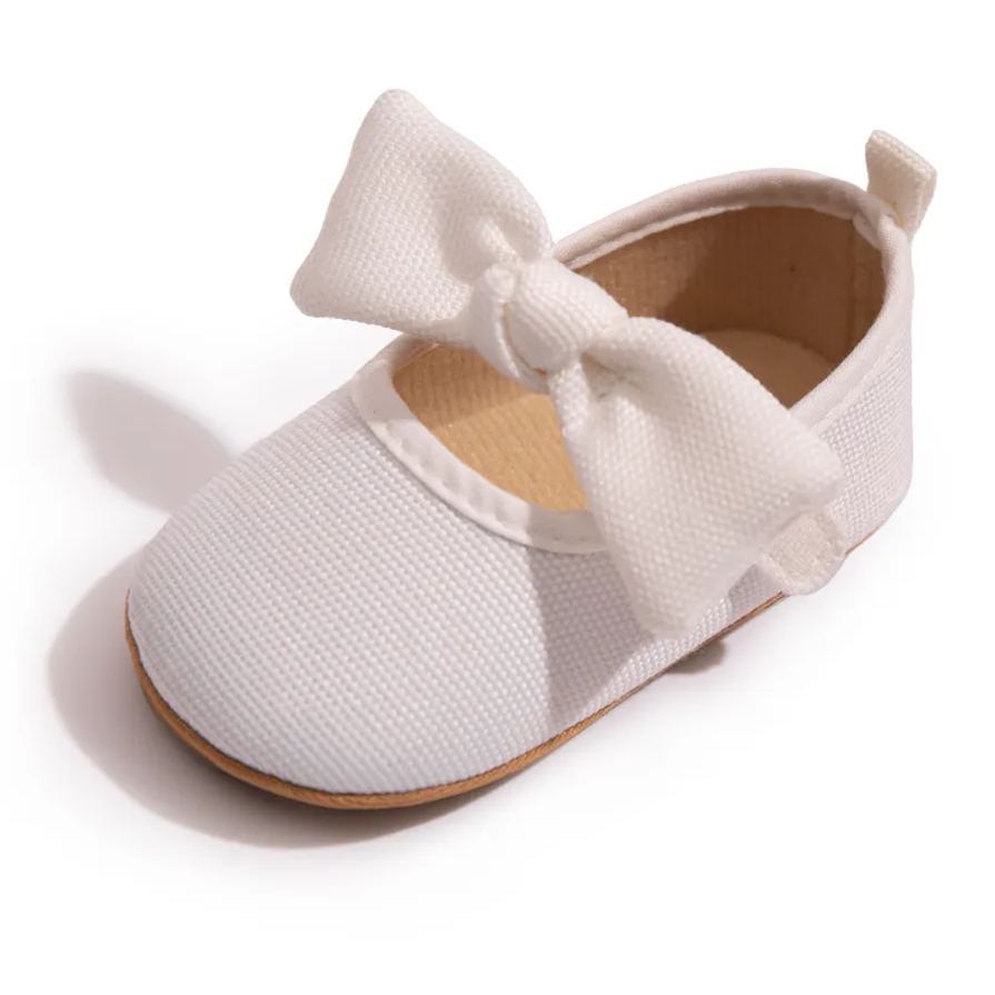Cotton Fabric Bow-Knot Baby Dress Shoes Wholesale-JZ Baby