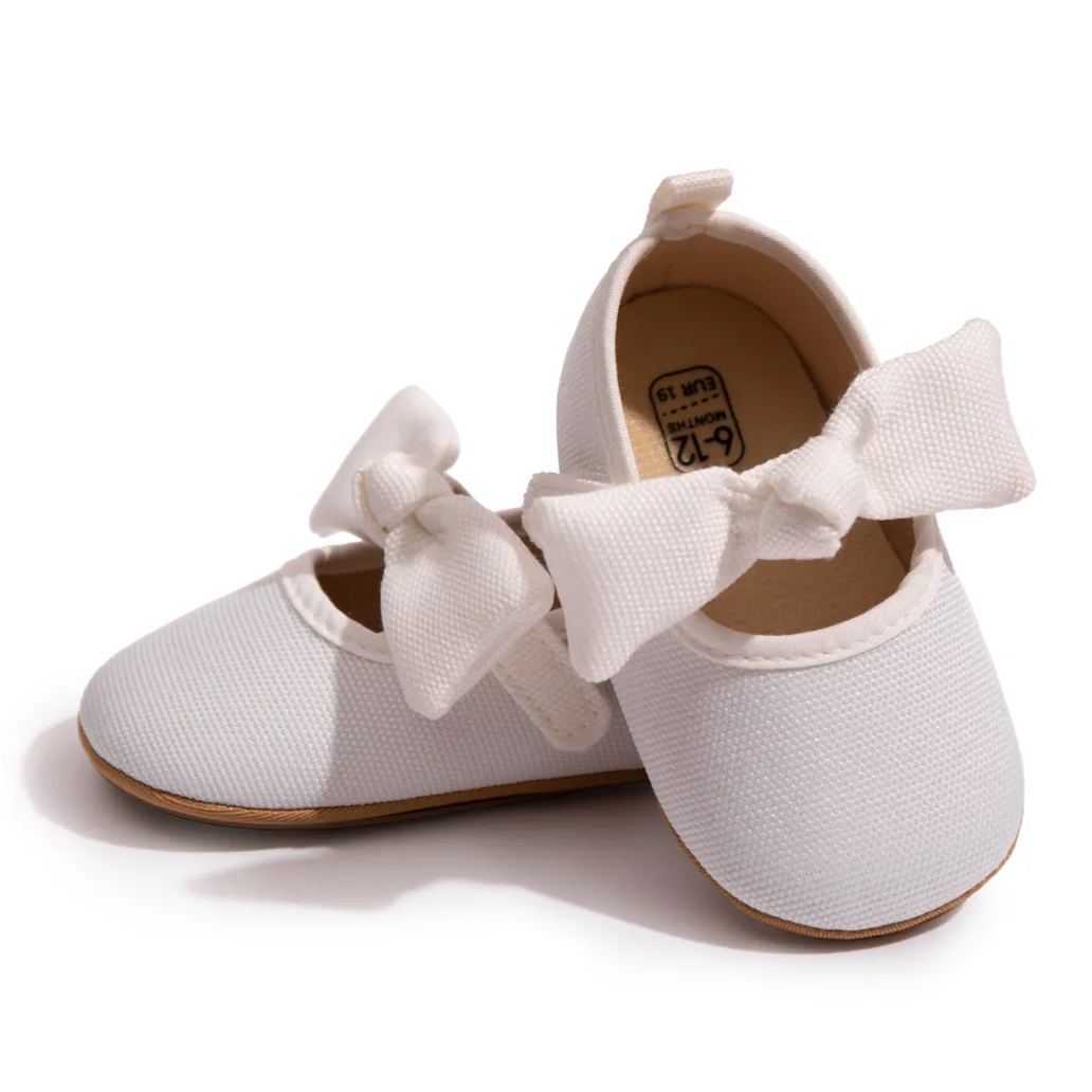 Cotton Fabric Bow-Knot Baby Dress Shoes Wholesale-JZ Baby
