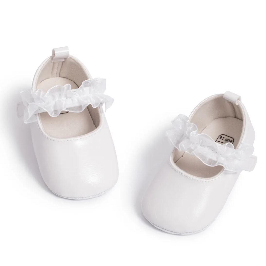 Lace PU Upper Cotton Soft Sole Baby Dress Shoes Wholesale-JZ Baby