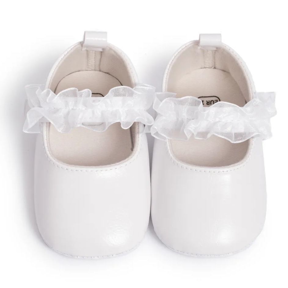 Lace PU Upper Cotton Soft Sole Baby Dress Shoes Wholesale-JZ Baby