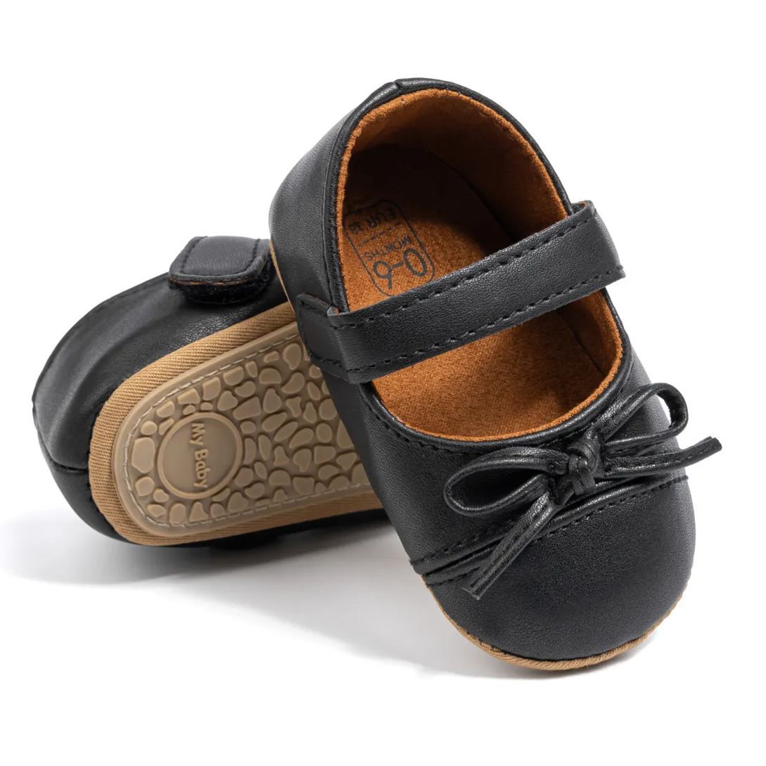 Little Fair Lady PU Upper Toddler Dress Shoes Wholesale-JZ Baby