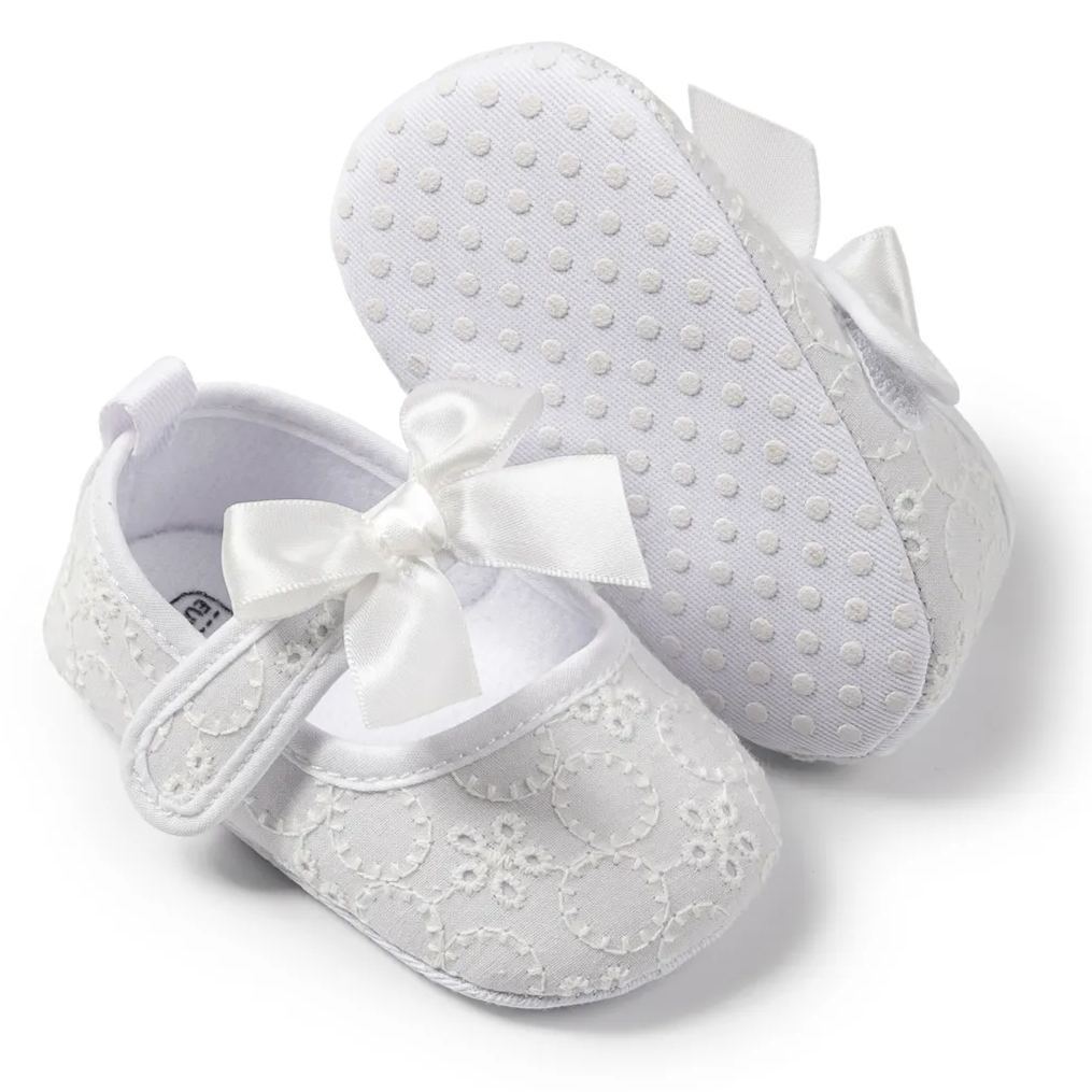 Embroider Bow-knot Soft Sole Baby Mary Jane Wholesale-JZ Baby