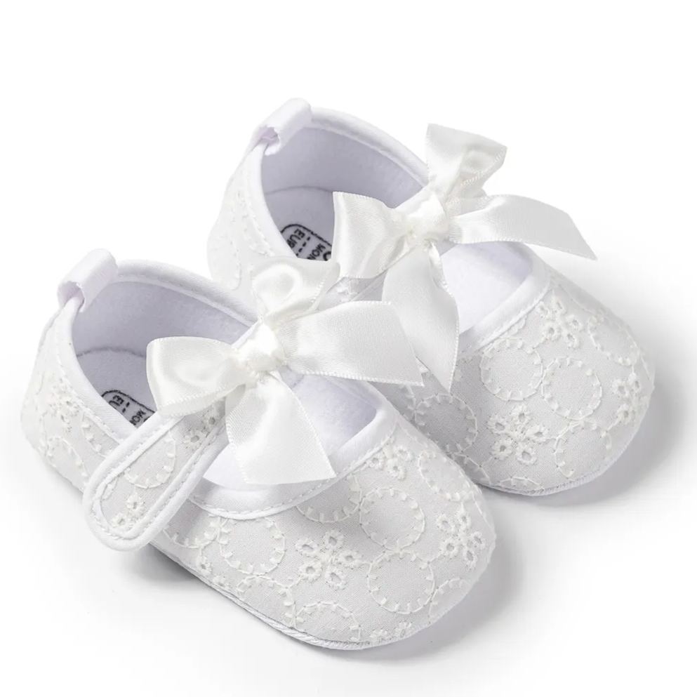 Embroider Bow-knot Soft Sole Baby Mary Jane Wholesale-JZ Baby