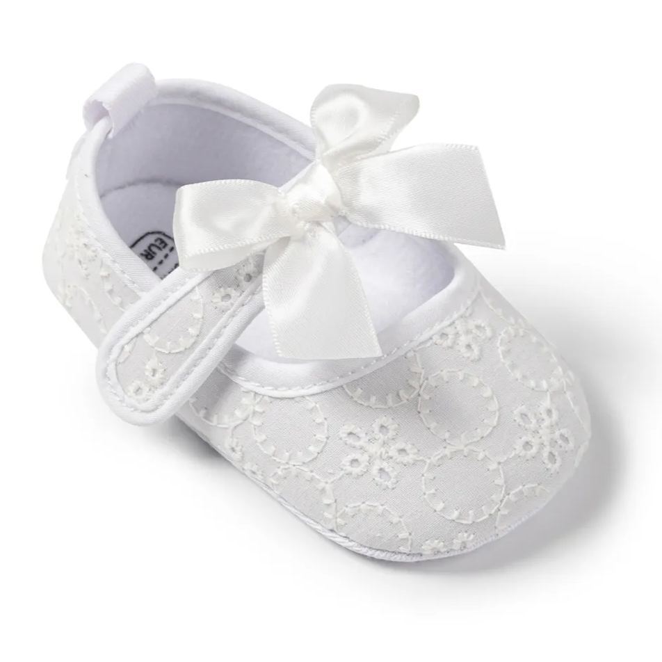 Embroider Bow-knot Soft Sole Baby Mary Jane Wholesale-JZ Baby