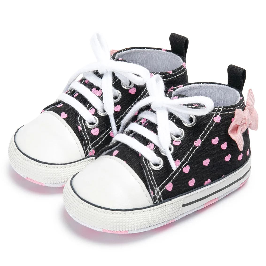 Pink Dot Bow-knot Baby Girl Casual Shoes Wholesale-JZ Baby