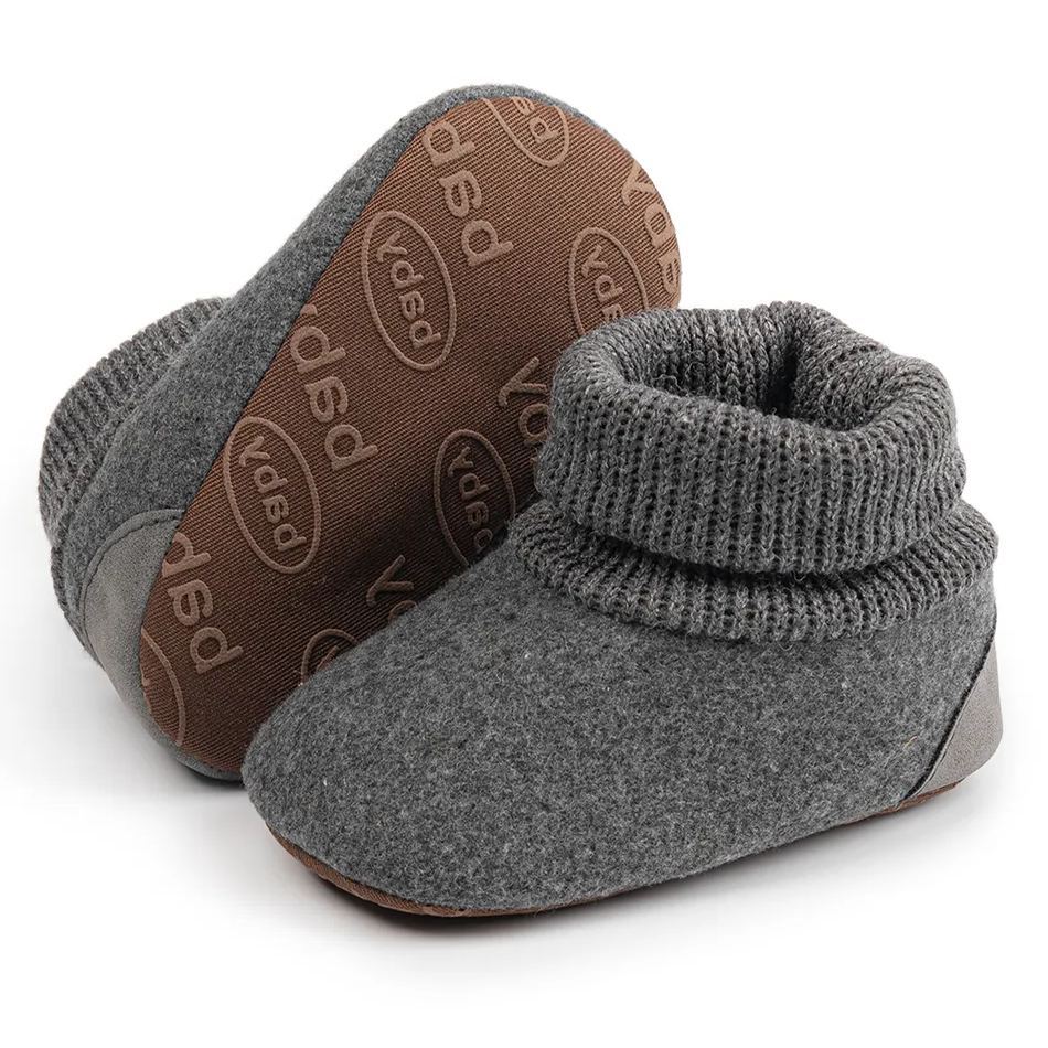 OEM | Dark Grey 100% Cotton Indoor Baby Booties Socks-JZ Baby