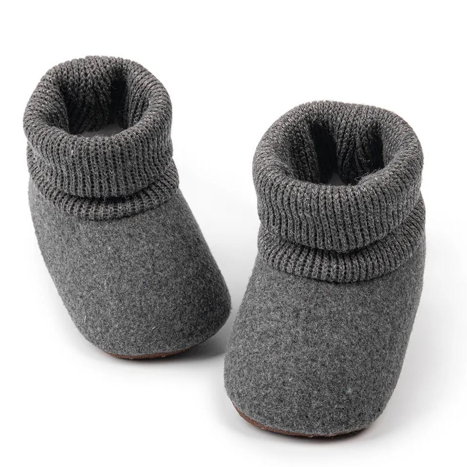 OEM | Dark Grey 100% Cotton Indoor Baby Booties Socks-JZ Baby