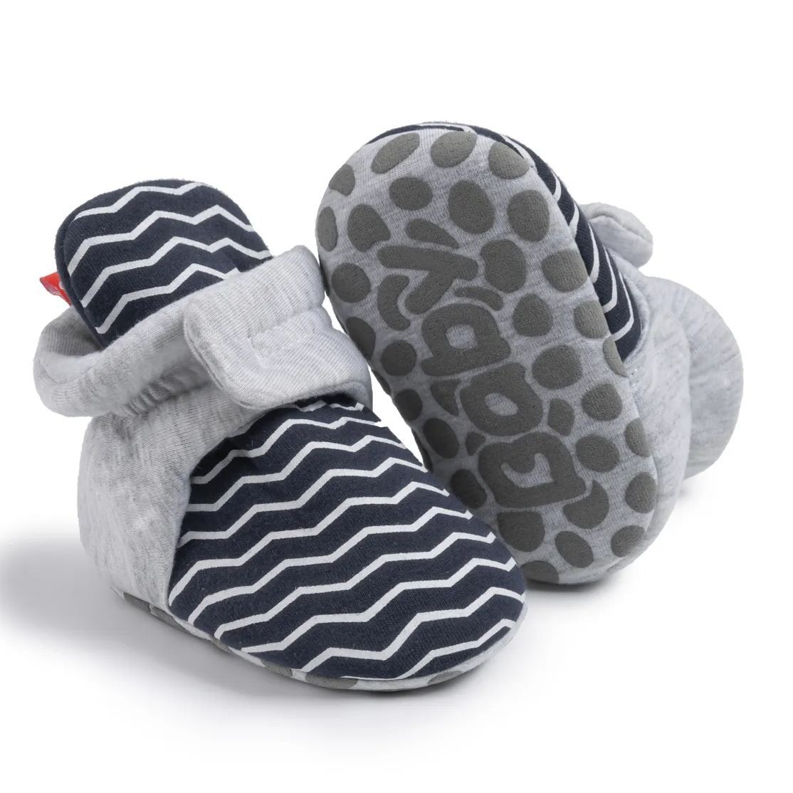 Wavy Grain Anti-Slip Toddler Baby Booties Wholesale-JZ Baby