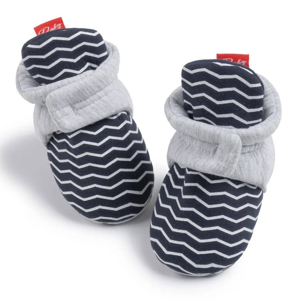 Wavy Grain Anti-Slip Toddler Baby Booties Wholesale-JZ Baby