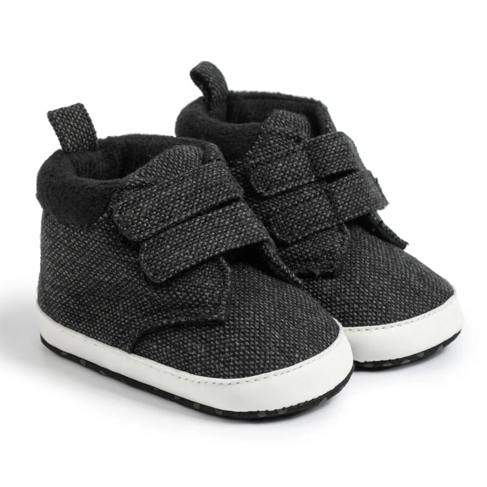 Velcro Newborn Baby Brown Cloth Outdoor Daily Shoes