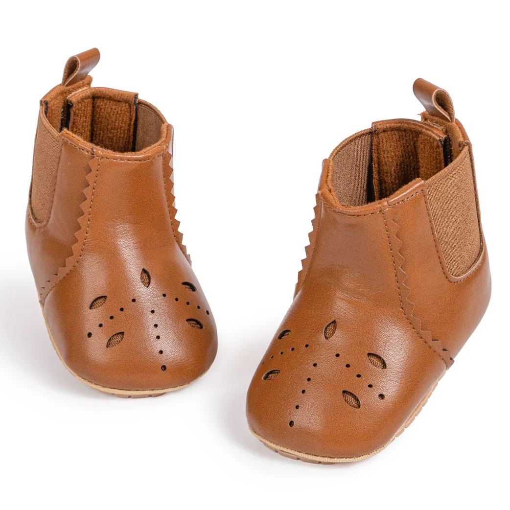 Leather 0-18 Month Baby Boy Girl Boots Wholesale-JZ Baby