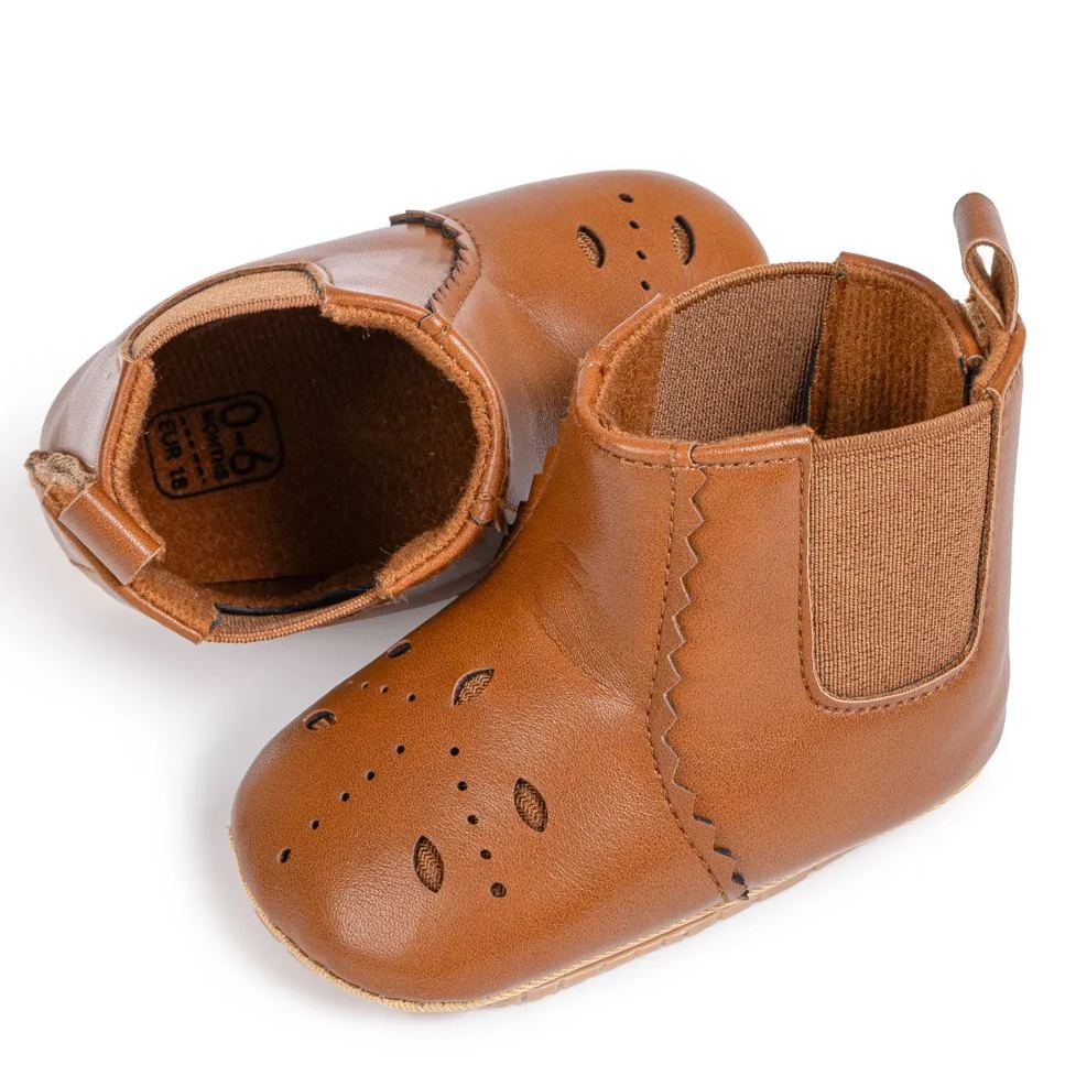 Leather 0-18 Month Baby Boy Girl Boots Wholesale-JZ Baby