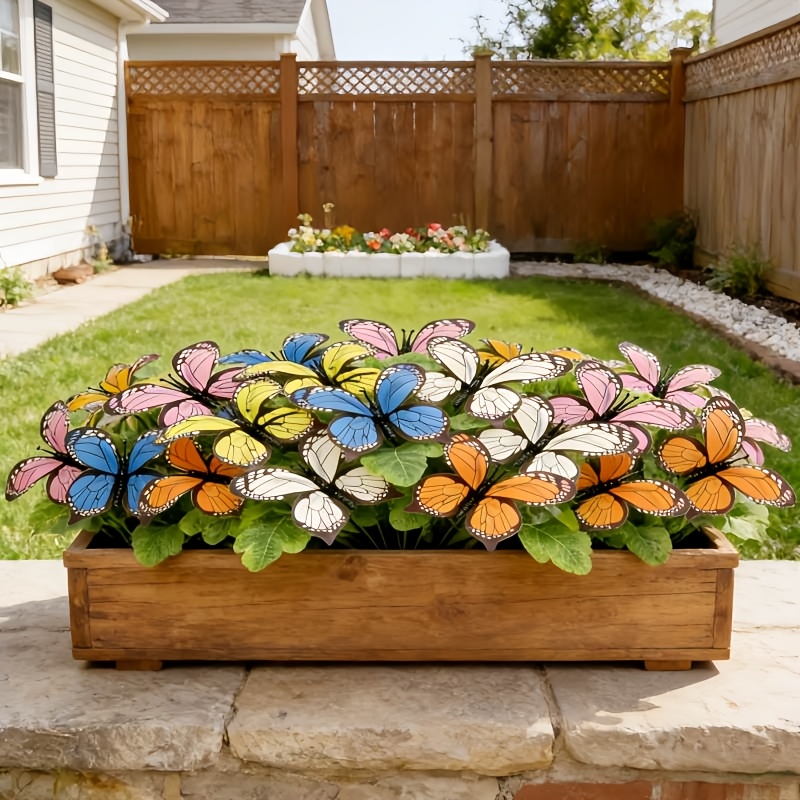 🔥Each $2.99 On Sale Today Only🦋Artificial Butterfly Flowers- UV resistant, Waterproof, Windproof