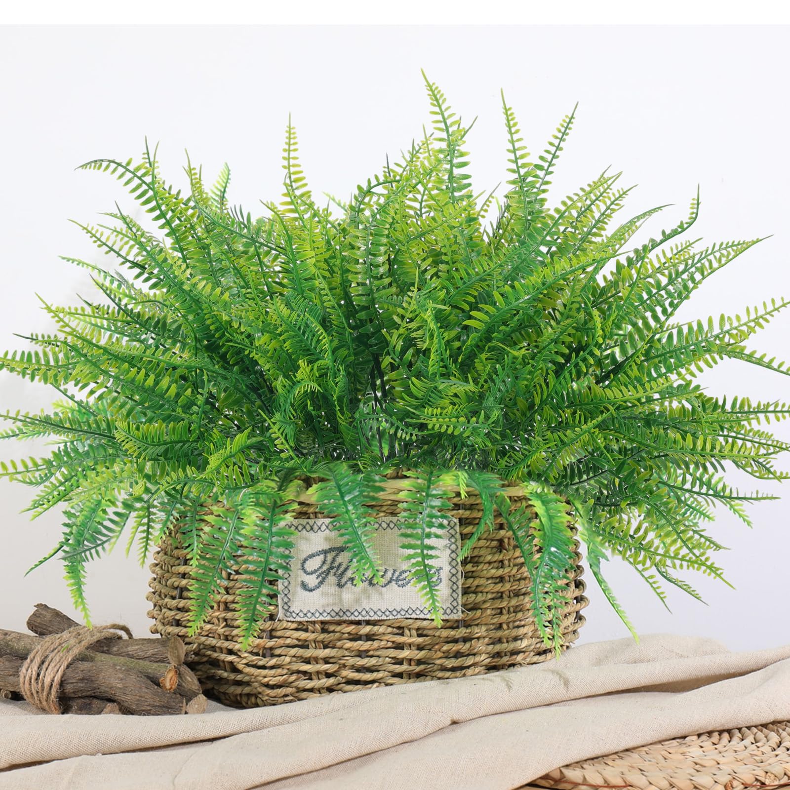 Artificial Outdoor Plants Fake Boston Fern Stems