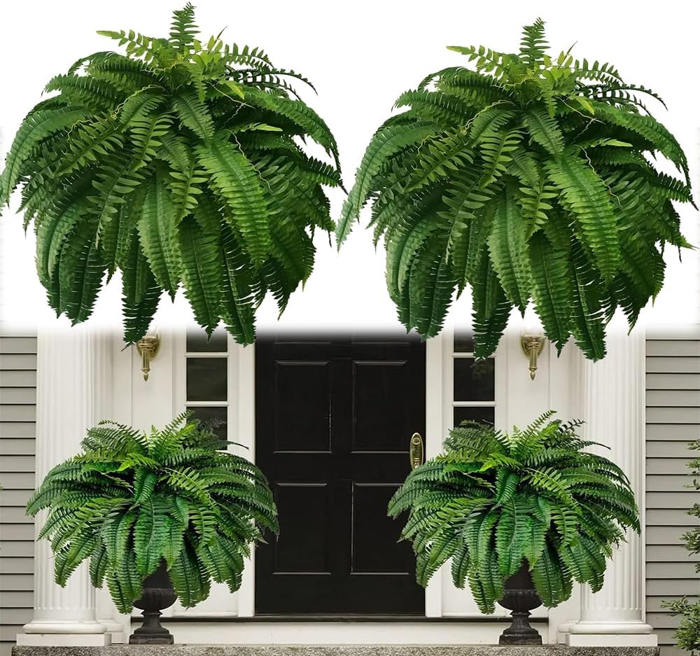 🔥 $9.98 On Sale Today Only 🌱 UV-Resistant Lifelike Artificial Boston Fern