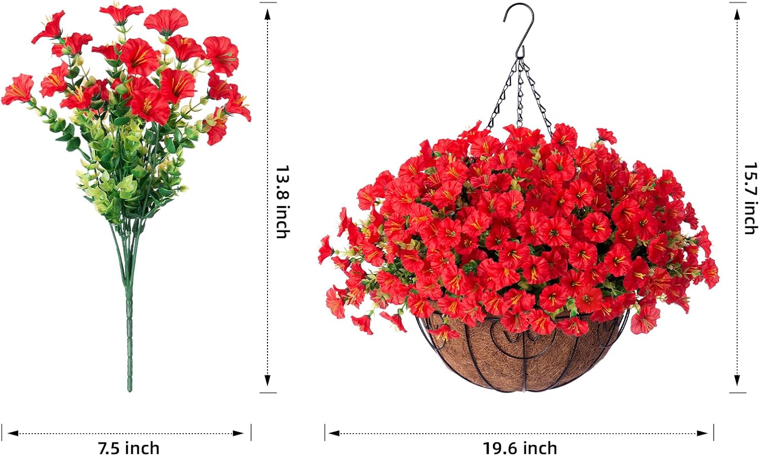 🔥 $9.97 On Sale Today Only 🌺 UV-Resistant Lifelike Artificial Petunias