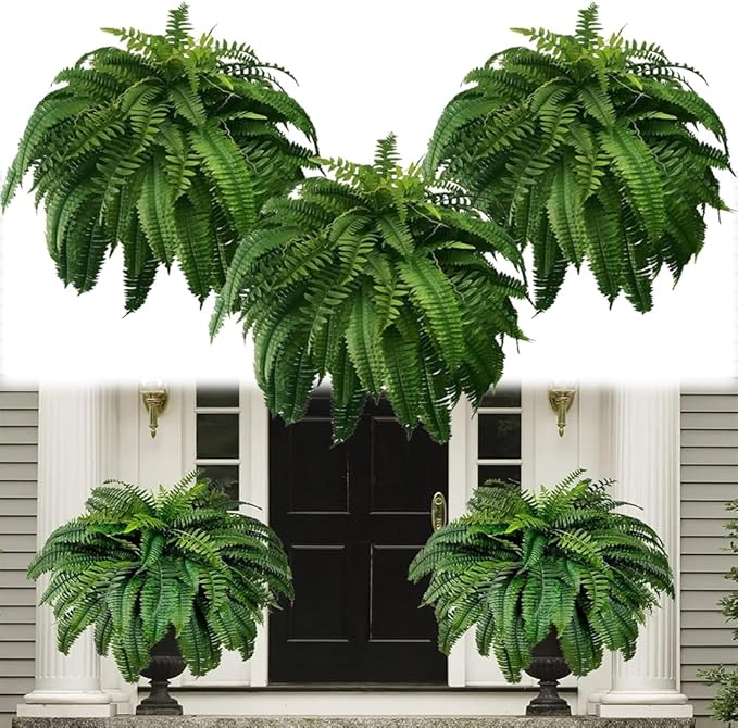 🔥 $9.98 On Sale Today Only 🌱 UV-Resistant Lifelike Artificial Boston Fern