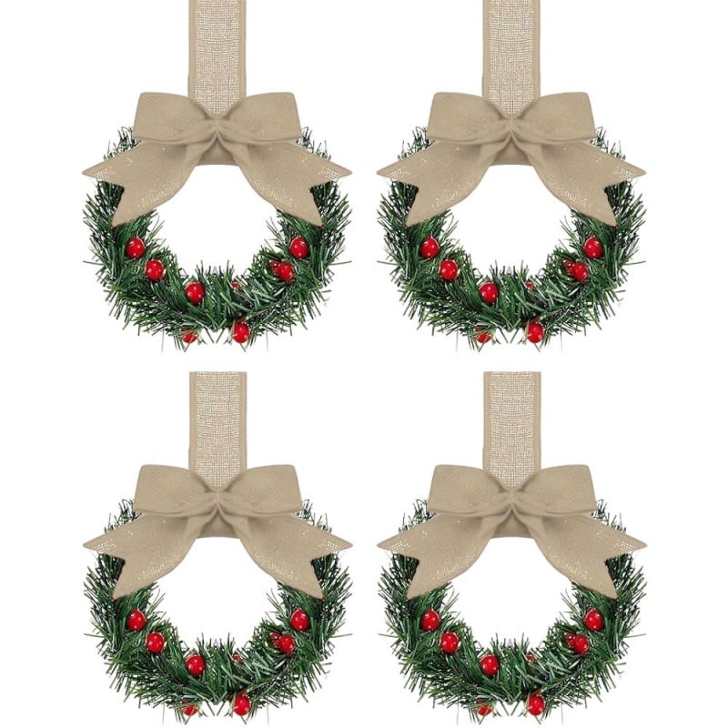 🔥$5.99 Today Only🔥 Retrowavy Christmas Kitchen Cabinet Wreaths