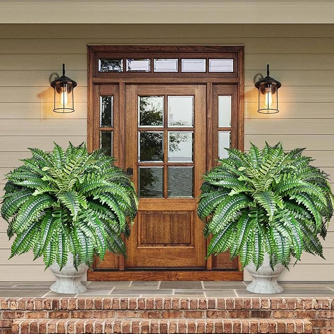 🔥 $9.98 On Sale Today Only 🌱 UV-Resistant Lifelike Artificial Boston Fern