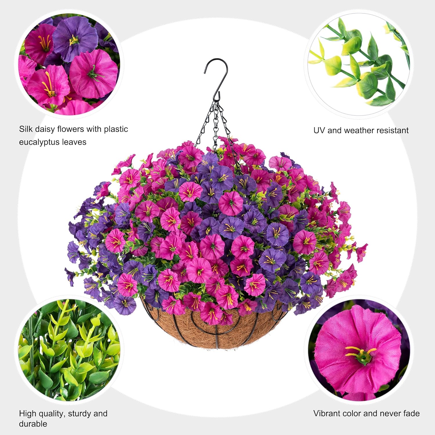 🔥 $9.97 On Sale Today Only 🌺 UV-Resistant Lifelike Artificial Petunias