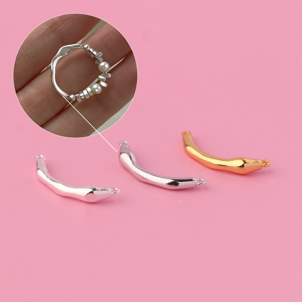 925 Sterling Silver Half Ring Accessory For Ring DIY