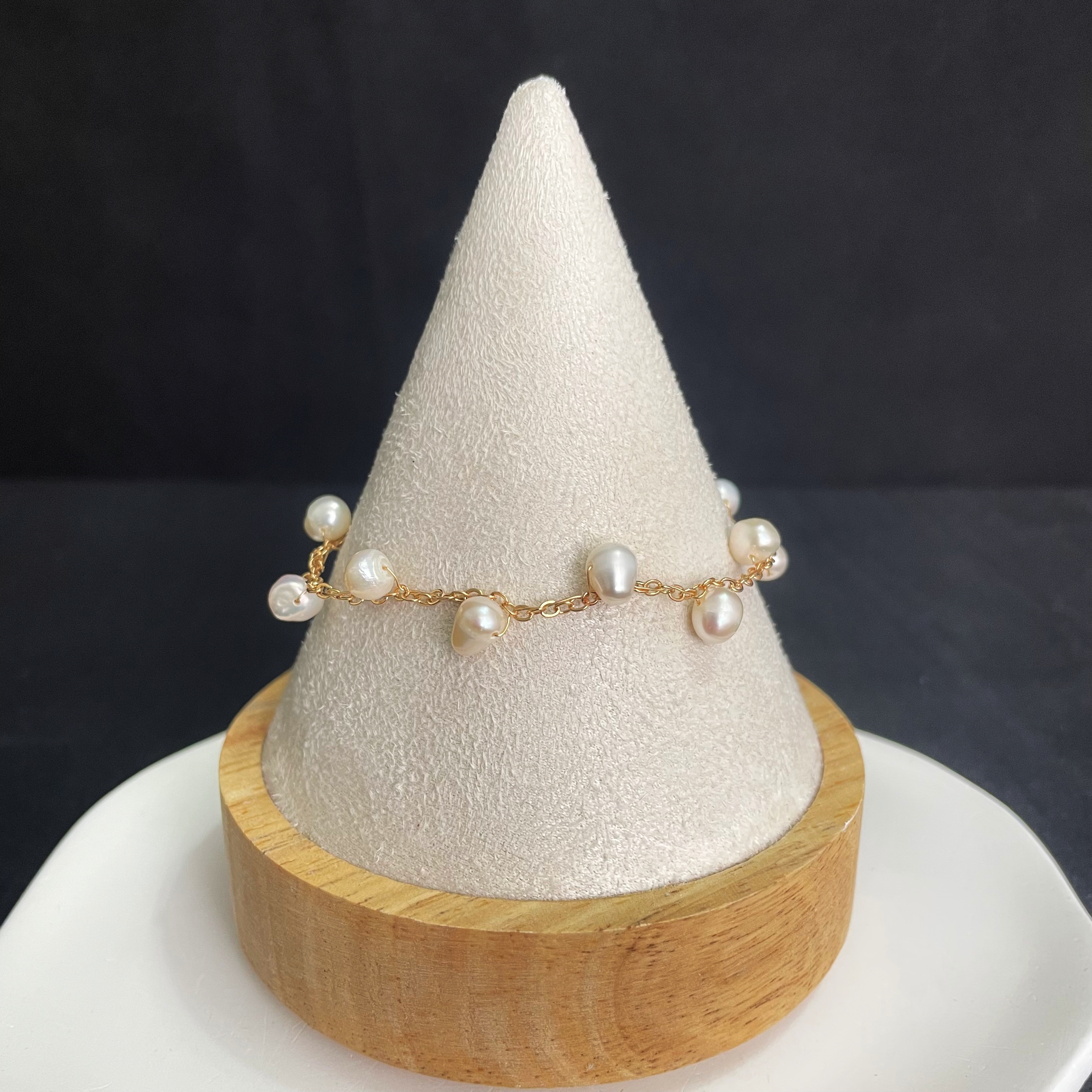 Freshwater Pearls Woven Bracelet