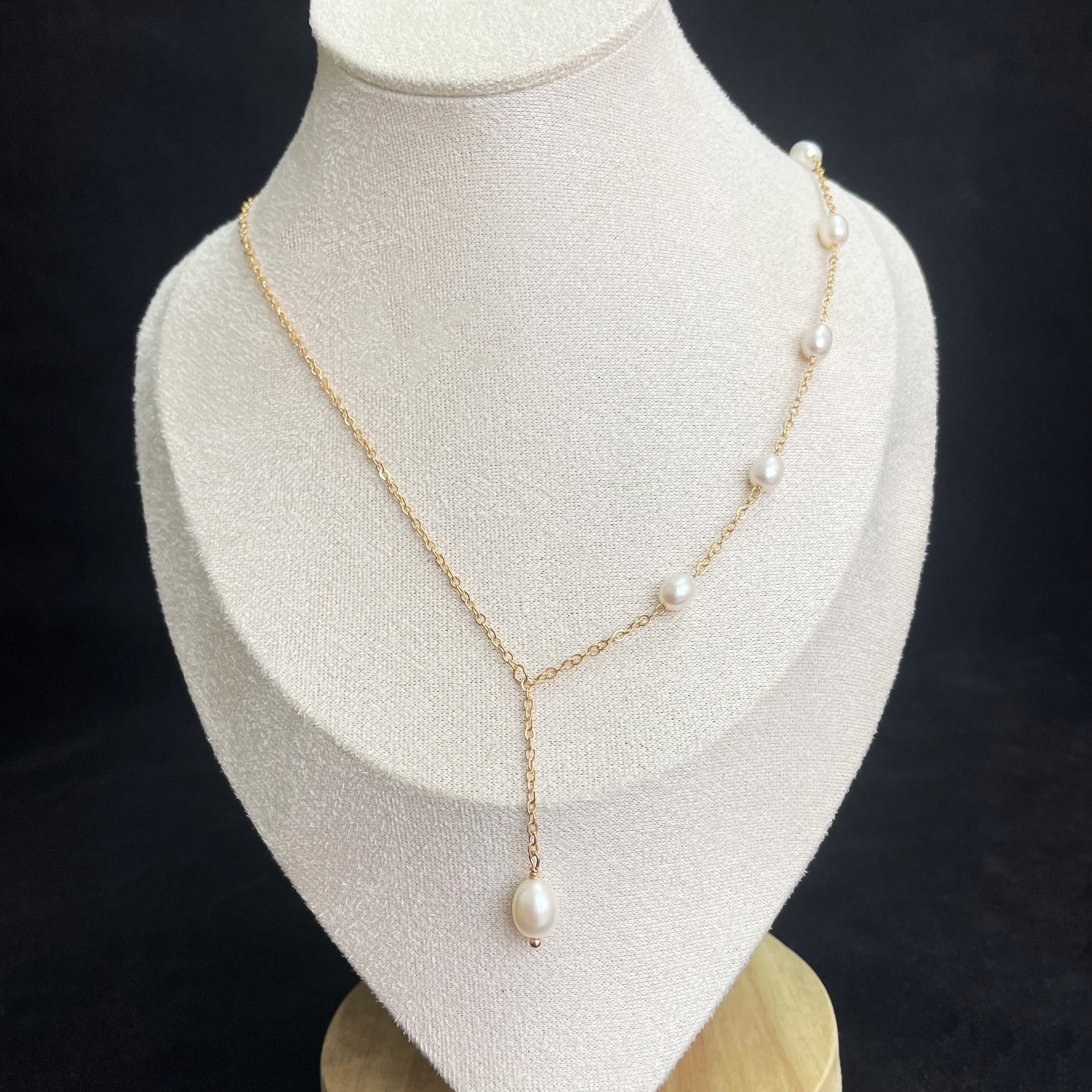 Y-Lariat Freshwater Pearls Necklace