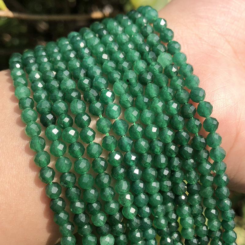 Natural Gemstone 2mm 3mm 4mm Faced Beads Strand