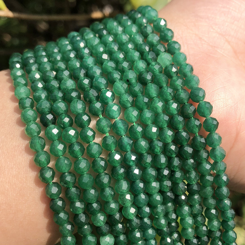 Natural Gemstone 2mm 3mm 4mm Faced Beads Strand