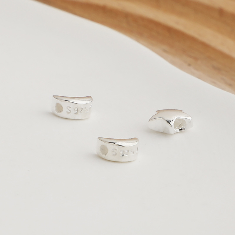 925 Sterling Silver Moon and Star Spacer Bead 