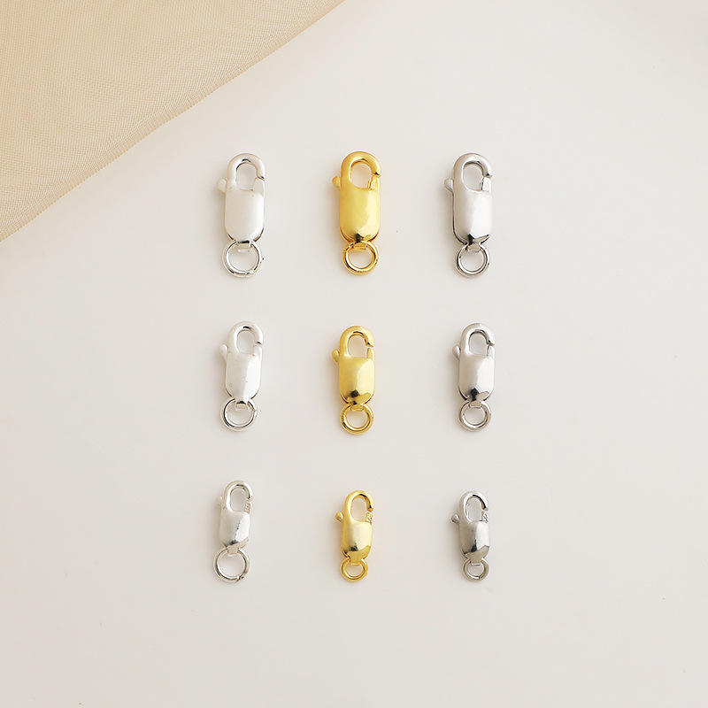 925 Sterling Silver Fishtail Lobster Clasp Jewelry Buckle