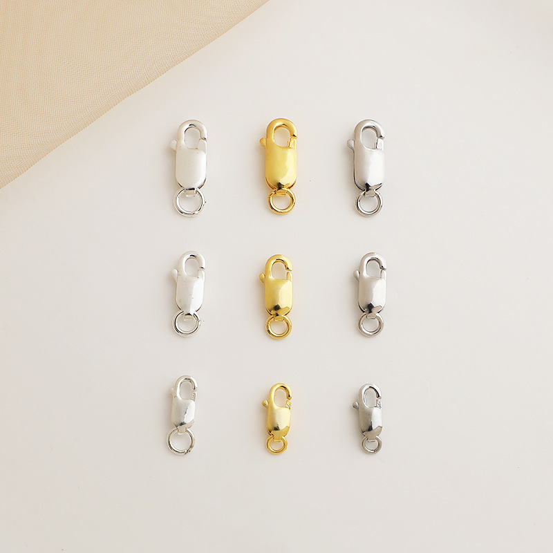 925 Sterling Silver Fishtail Lobster Clasp Jewelry Buckle