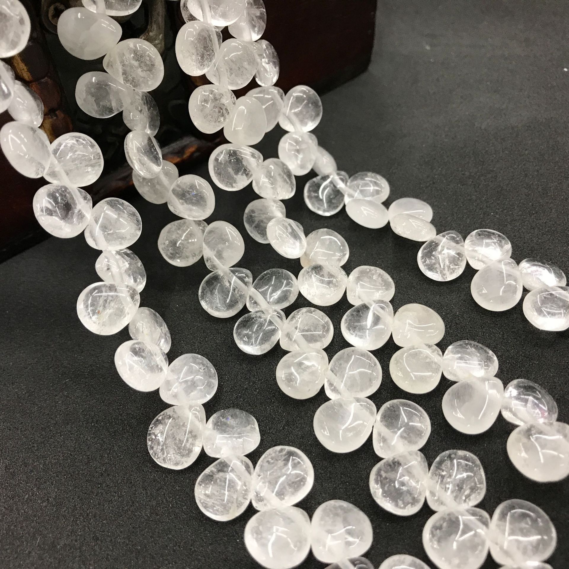 10*12mm Natural Gemstone Waterdrop Shaped Beads Strand