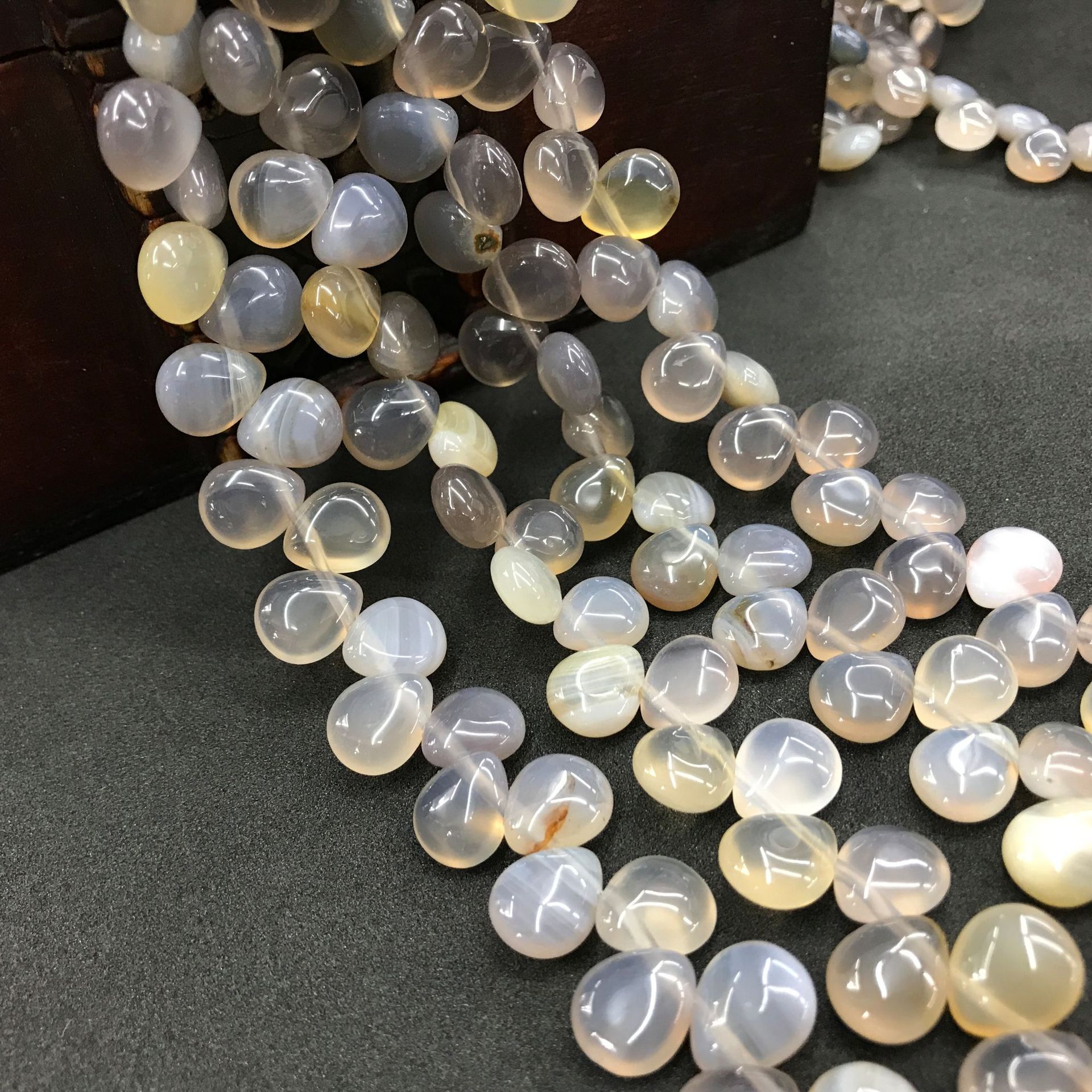 10*12mm Natural Gemstone Waterdrop Shaped Beads Strand