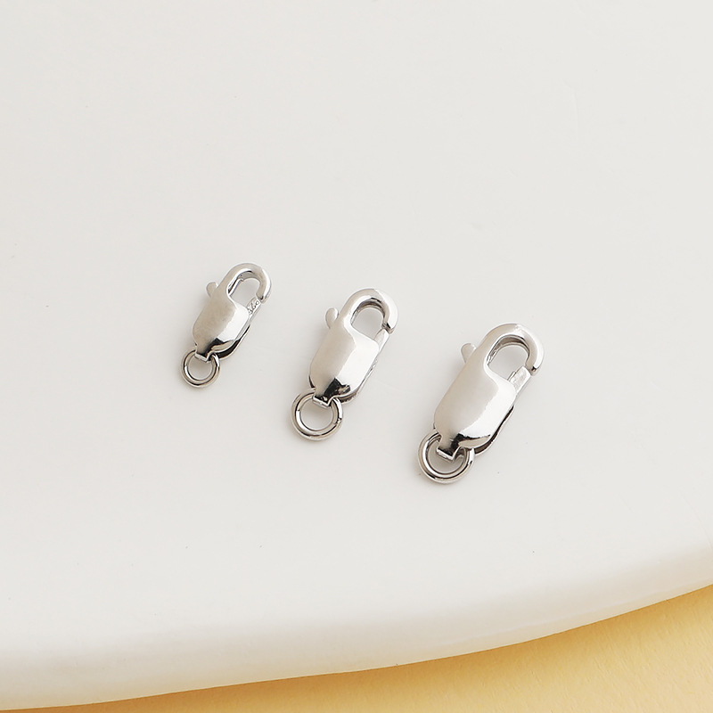 925 Sterling Silver Fishtail Lobster Clasp Jewelry Buckle