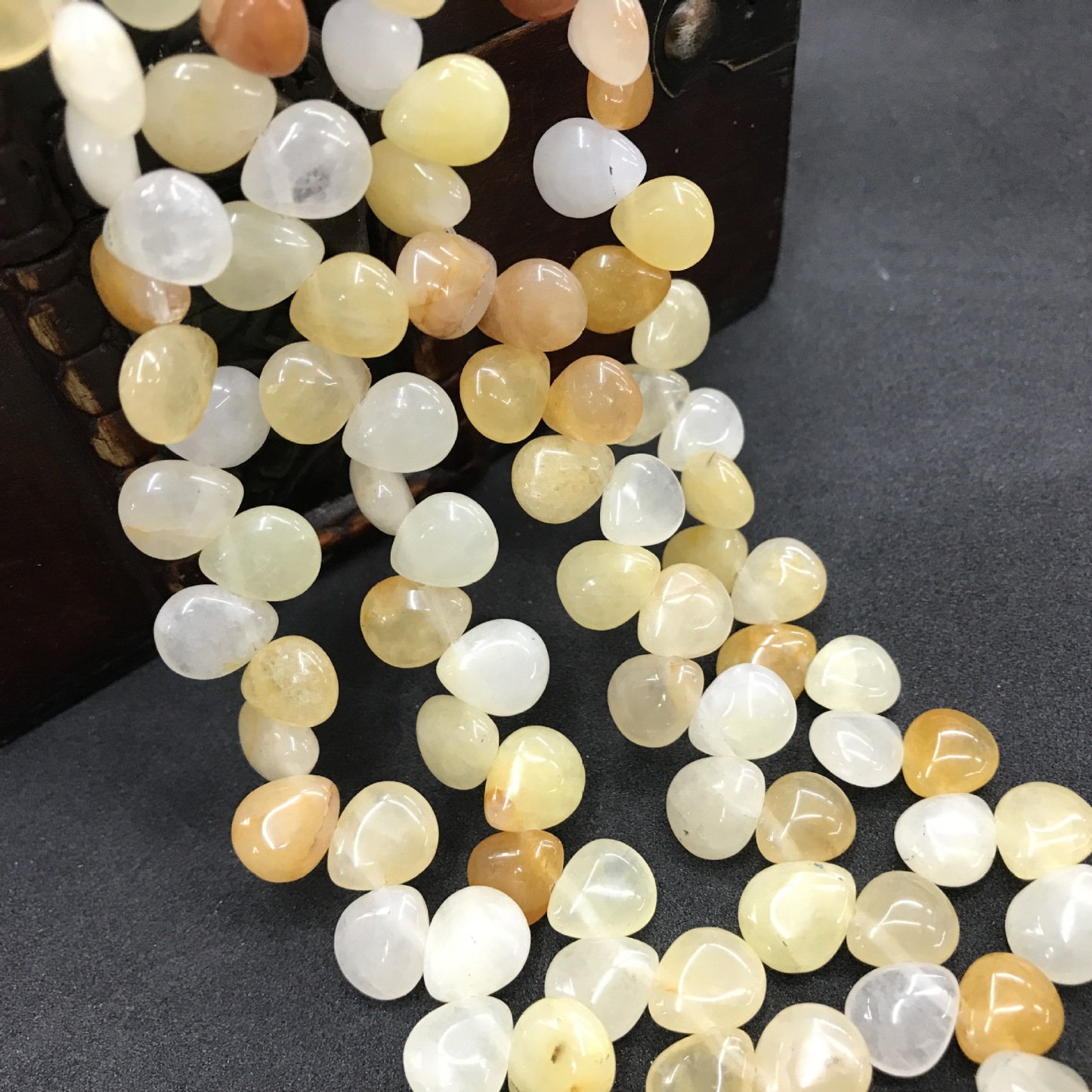 10*12mm Natural Gemstone Waterdrop Shaped Beads Strand