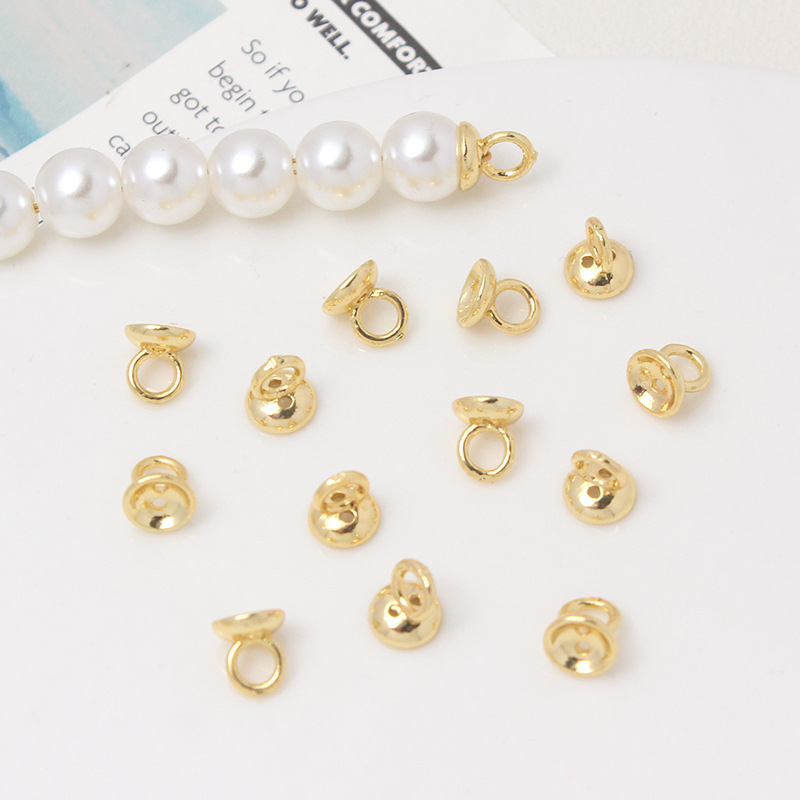 Bead Cap with Hanging Ring Beading End Accessory for Jewelry Making-likayjewel