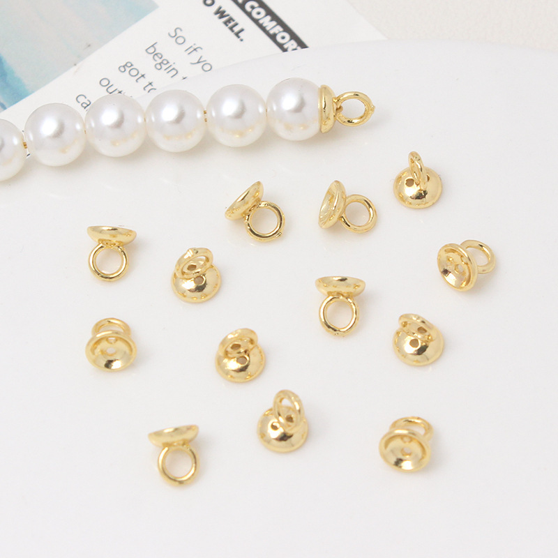 Bead Cap with Hanging Ring Beading End Accessory for Jewelry Making-likayjewel