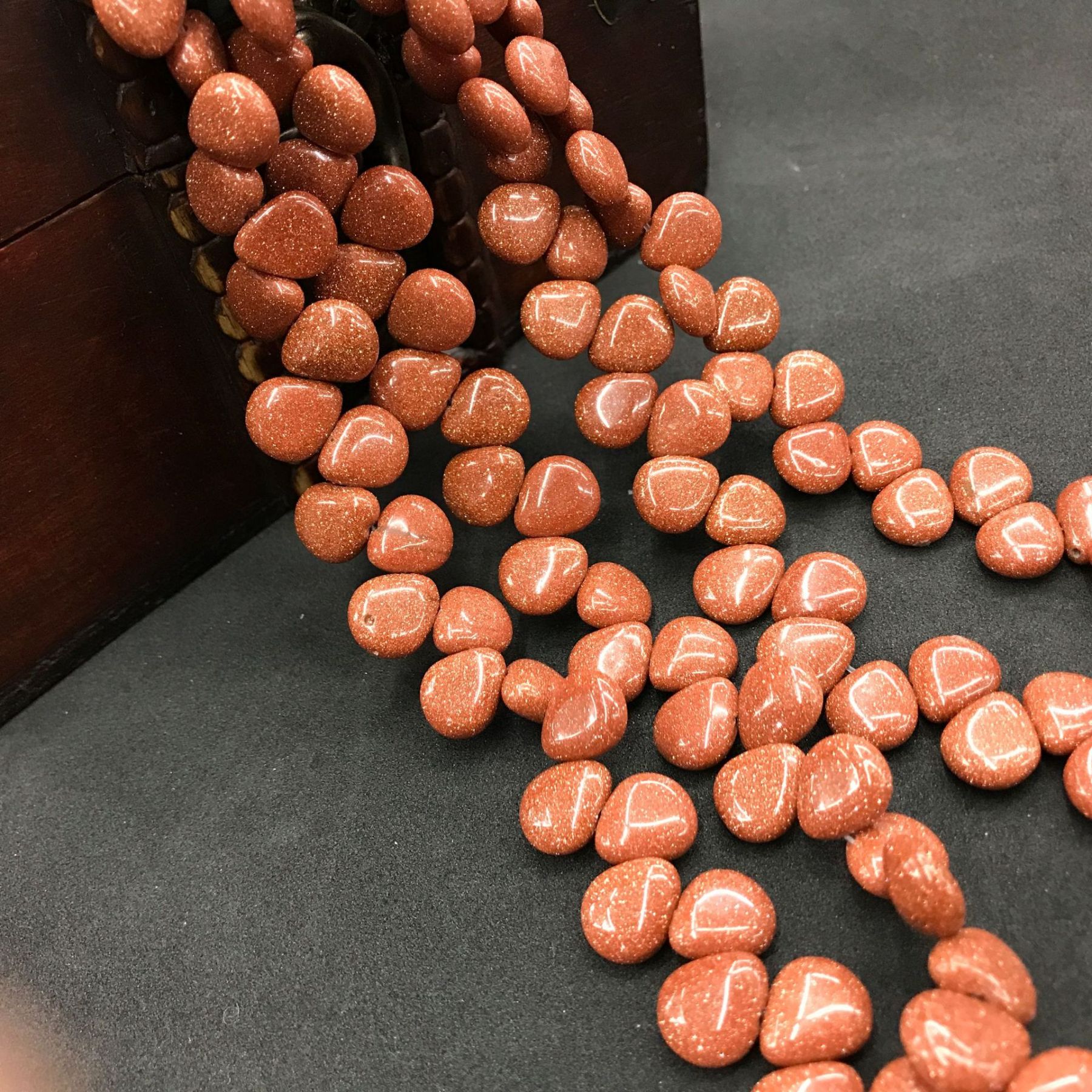 10*12mm Natural Gemstone Waterdrop Shaped Beads Strand